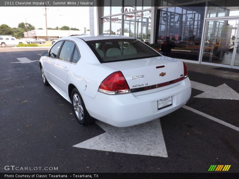 Summit White / Neutral 2011 Chevrolet Impala LT