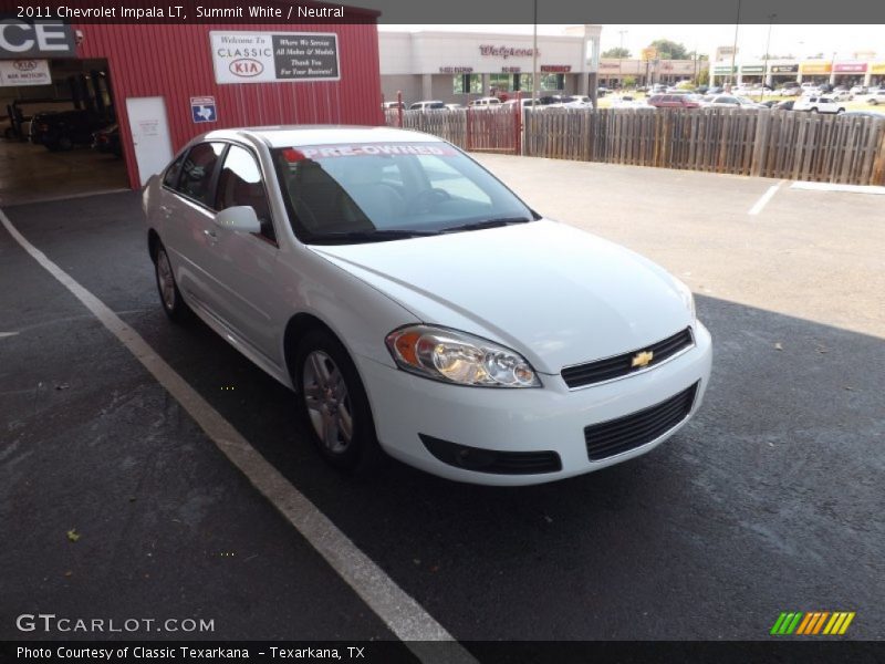 Summit White / Neutral 2011 Chevrolet Impala LT