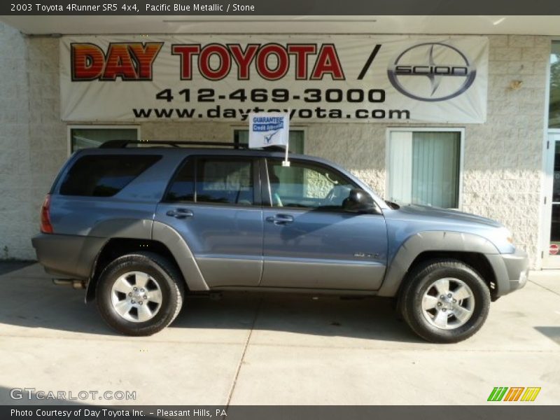 Pacific Blue Metallic / Stone 2003 Toyota 4Runner SR5 4x4