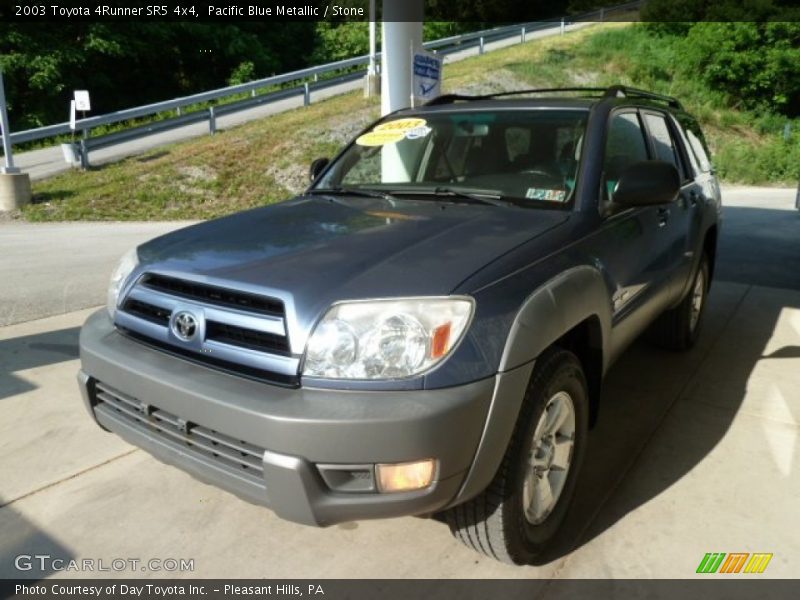 Pacific Blue Metallic / Stone 2003 Toyota 4Runner SR5 4x4