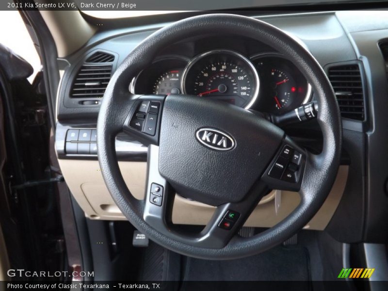 Dark Cherry / Beige 2011 Kia Sorento LX V6