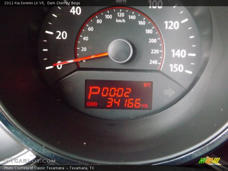 Dark Cherry / Beige 2011 Kia Sorento LX V6