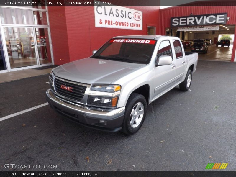 Pure Silver Metallic / Ebony 2012 GMC Canyon SLE Crew Cab