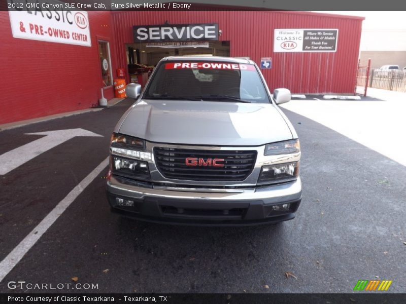 Pure Silver Metallic / Ebony 2012 GMC Canyon SLE Crew Cab
