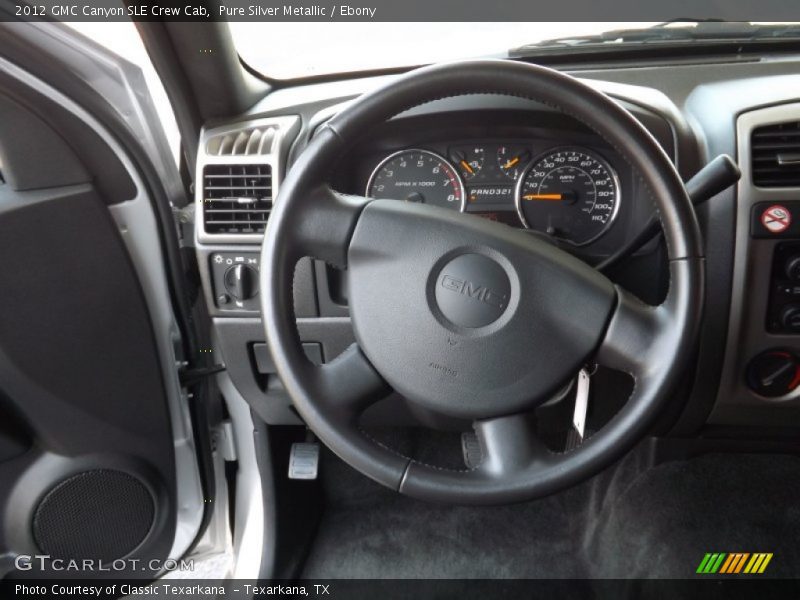 Pure Silver Metallic / Ebony 2012 GMC Canyon SLE Crew Cab