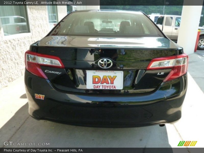 Attitude Black Metallic / Ash 2012 Toyota Camry LE