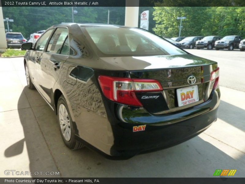 Attitude Black Metallic / Ash 2012 Toyota Camry LE