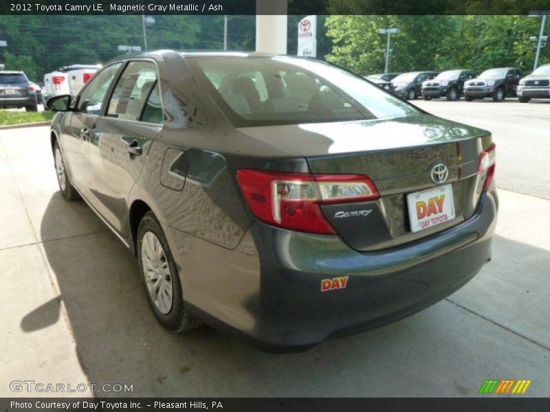 Magnetic Gray Metallic / Ash 2012 Toyota Camry LE