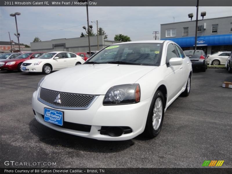 White Pearl / Medium Gray 2011 Mitsubishi Galant FE