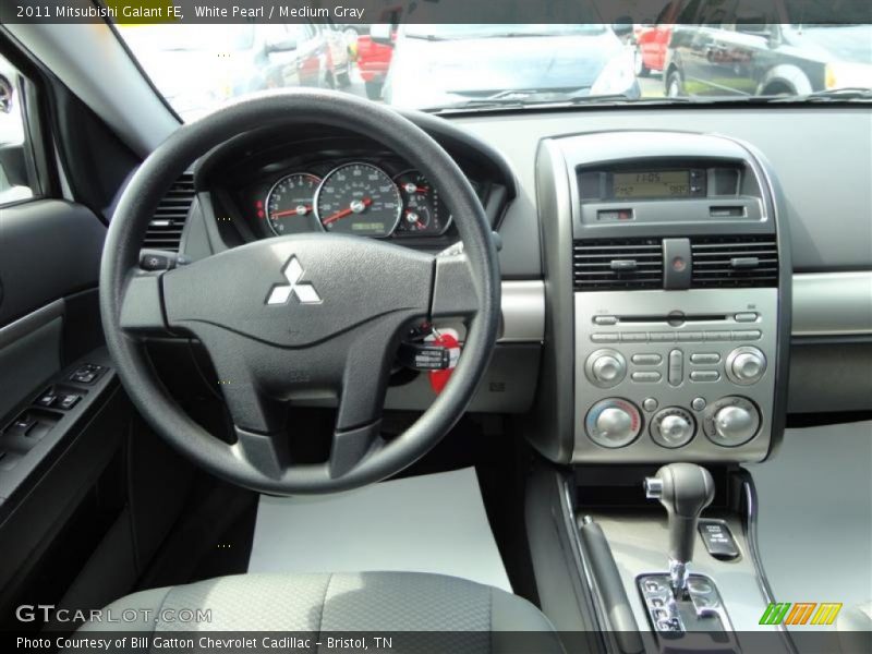 White Pearl / Medium Gray 2011 Mitsubishi Galant FE