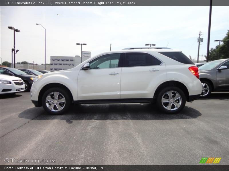 White Diamond Tricoat / Light Titanium/Jet Black 2012 Chevrolet Equinox LTZ