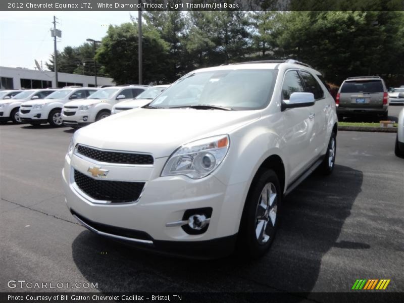 White Diamond Tricoat / Light Titanium/Jet Black 2012 Chevrolet Equinox LTZ