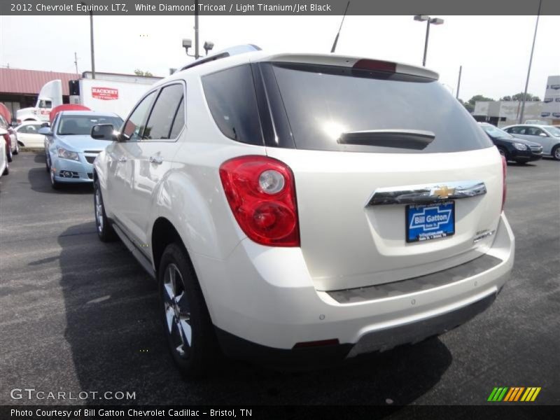 White Diamond Tricoat / Light Titanium/Jet Black 2012 Chevrolet Equinox LTZ