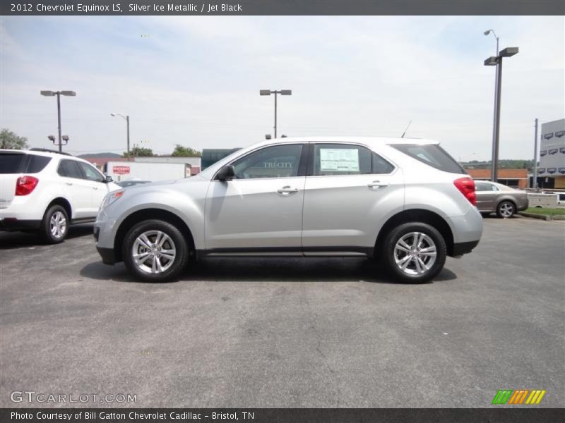 Silver Ice Metallic / Jet Black 2012 Chevrolet Equinox LS