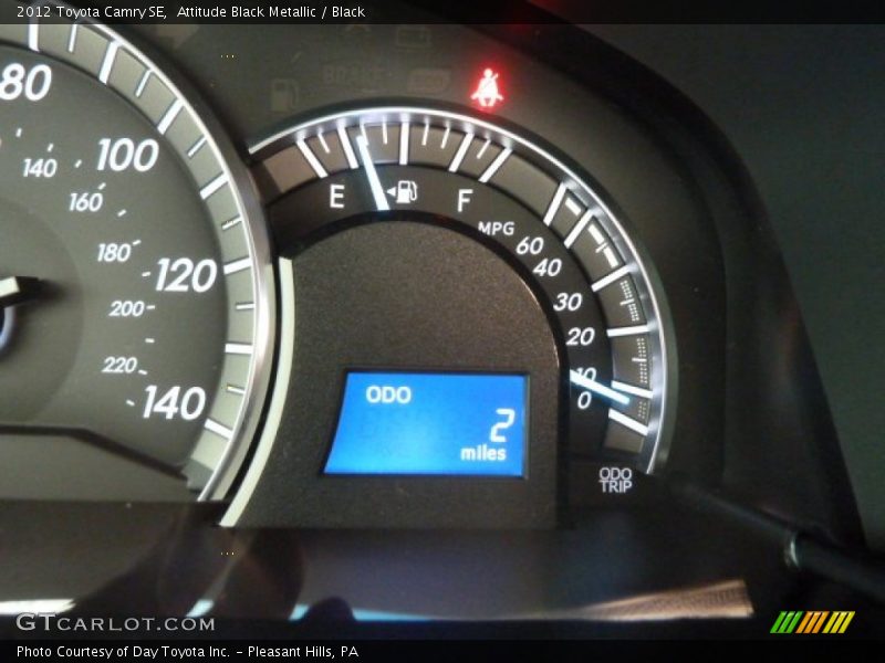 Attitude Black Metallic / Black 2012 Toyota Camry SE
