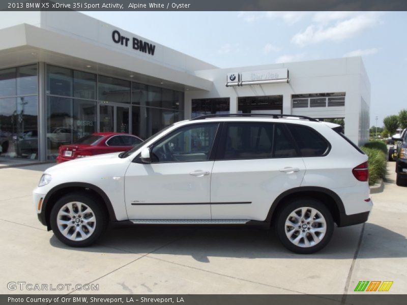 Alpine White / Oyster 2013 BMW X5 xDrive 35i Sport Activity