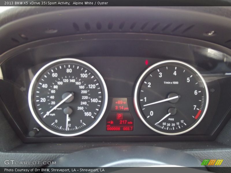  2013 X5 xDrive 35i Sport Activity xDrive 35i Sport Activity Gauges