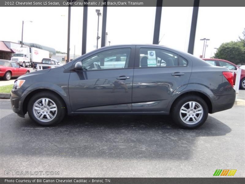 Cyber Gray Metallic / Jet Black/Dark Titanium 2012 Chevrolet Sonic LS Sedan