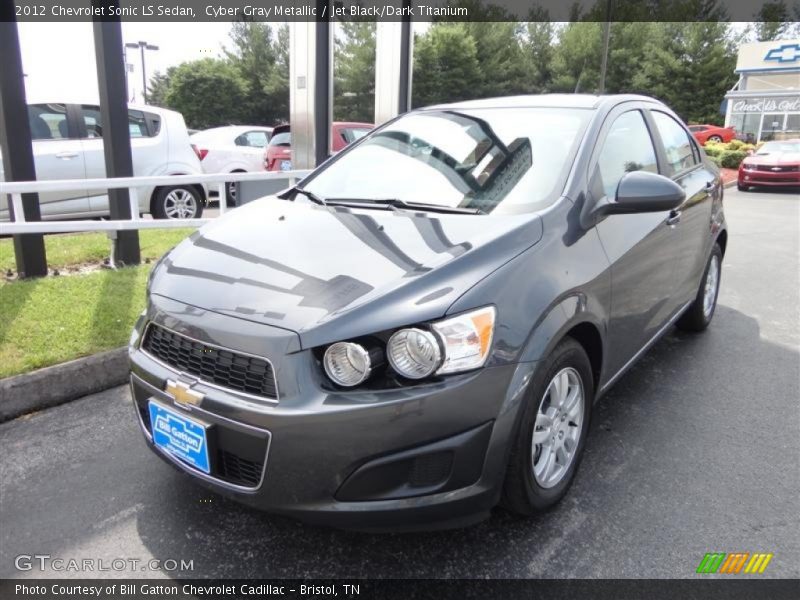 Cyber Gray Metallic / Jet Black/Dark Titanium 2012 Chevrolet Sonic LS Sedan