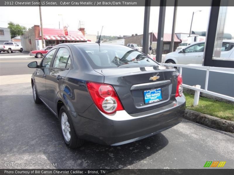 Cyber Gray Metallic / Jet Black/Dark Titanium 2012 Chevrolet Sonic LS Sedan