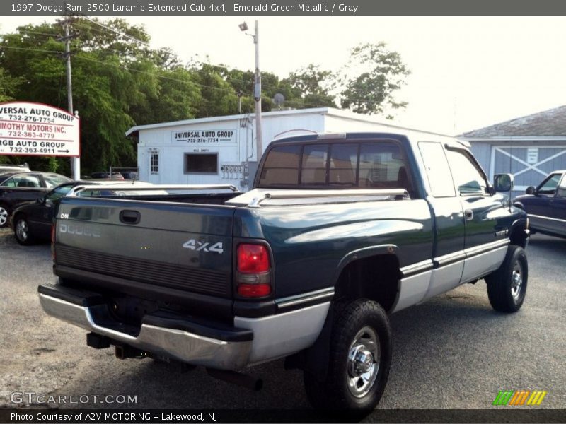 Emerald Green Metallic / Gray 1997 Dodge Ram 2500 Laramie Extended Cab 4x4
