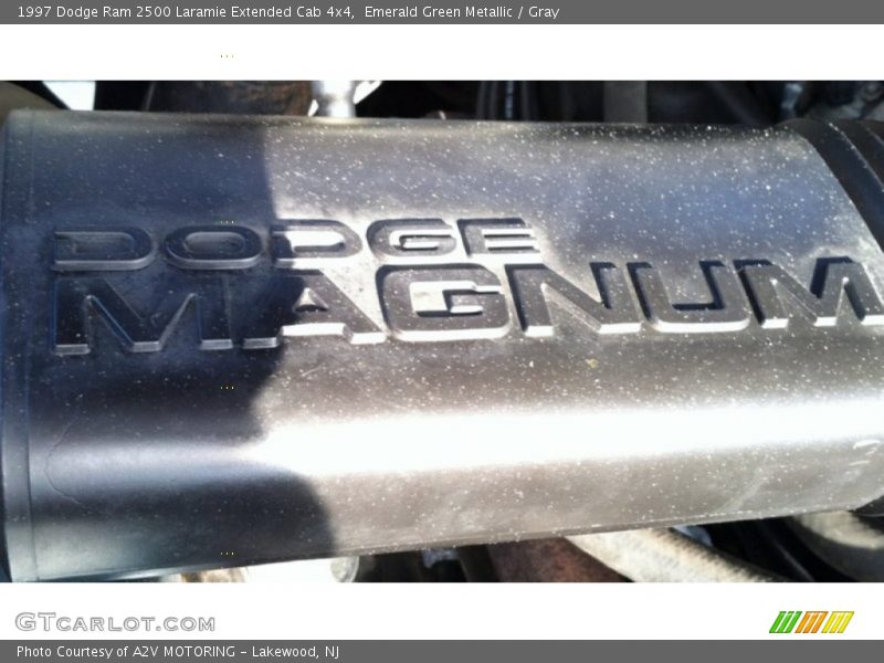Emerald Green Metallic / Gray 1997 Dodge Ram 2500 Laramie Extended Cab 4x4