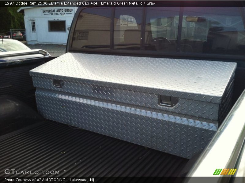 Emerald Green Metallic / Gray 1997 Dodge Ram 2500 Laramie Extended Cab 4x4