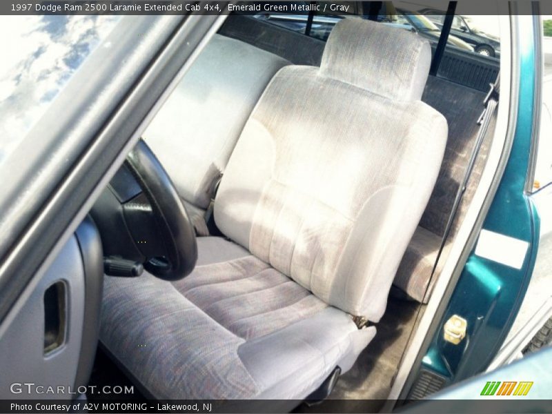 Emerald Green Metallic / Gray 1997 Dodge Ram 2500 Laramie Extended Cab 4x4