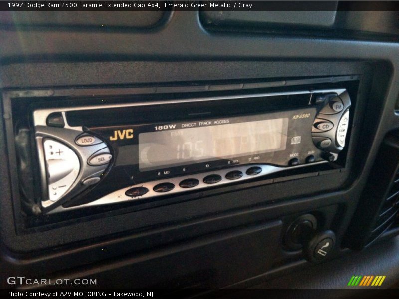 Emerald Green Metallic / Gray 1997 Dodge Ram 2500 Laramie Extended Cab 4x4