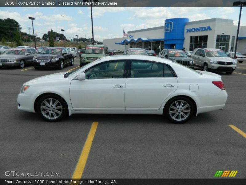 Blizzard White Pearl / Ivory Beige 2008 Toyota Avalon Limited