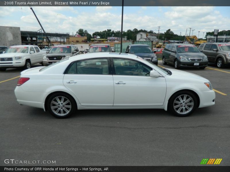 Blizzard White Pearl / Ivory Beige 2008 Toyota Avalon Limited