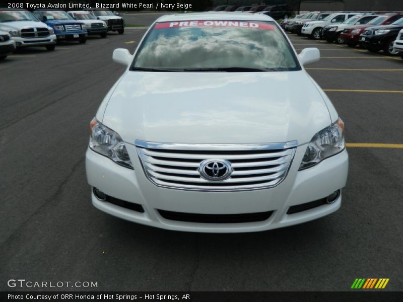 Blizzard White Pearl / Ivory Beige 2008 Toyota Avalon Limited