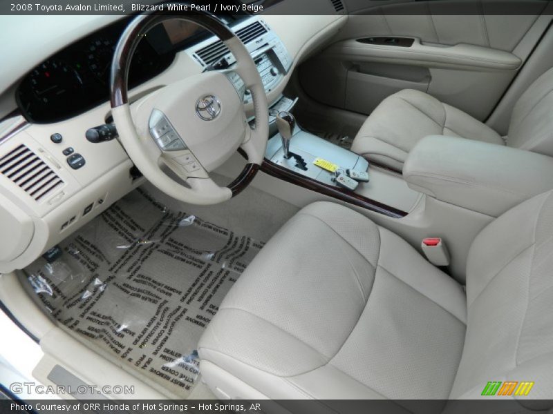 Blizzard White Pearl / Ivory Beige 2008 Toyota Avalon Limited