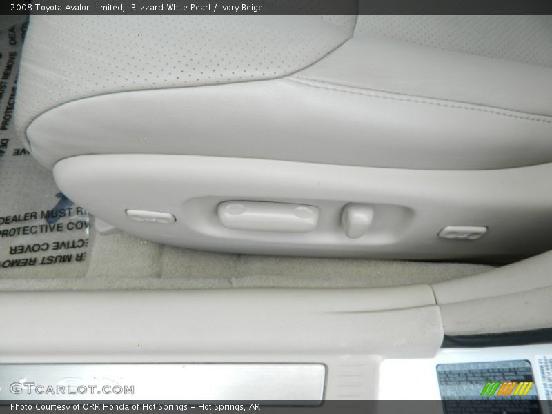 Blizzard White Pearl / Ivory Beige 2008 Toyota Avalon Limited