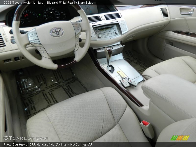 Blizzard White Pearl / Ivory Beige 2008 Toyota Avalon Limited