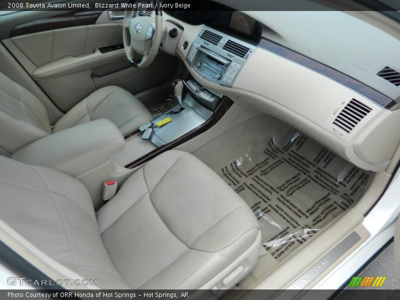 Blizzard White Pearl / Ivory Beige 2008 Toyota Avalon Limited