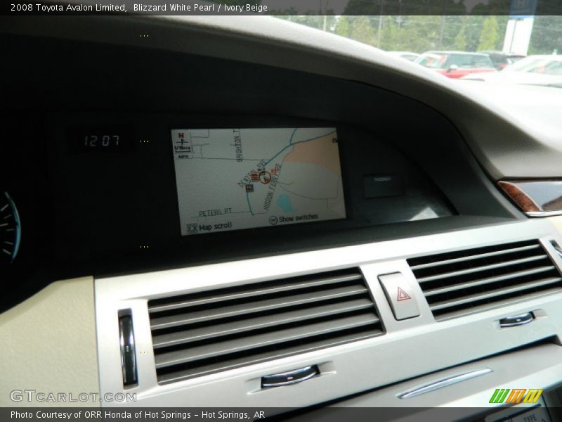 Blizzard White Pearl / Ivory Beige 2008 Toyota Avalon Limited