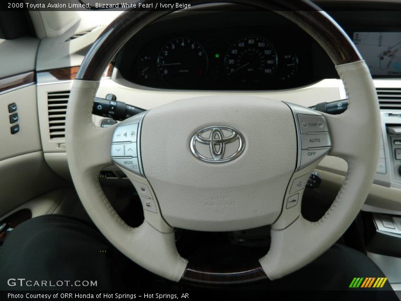 Blizzard White Pearl / Ivory Beige 2008 Toyota Avalon Limited