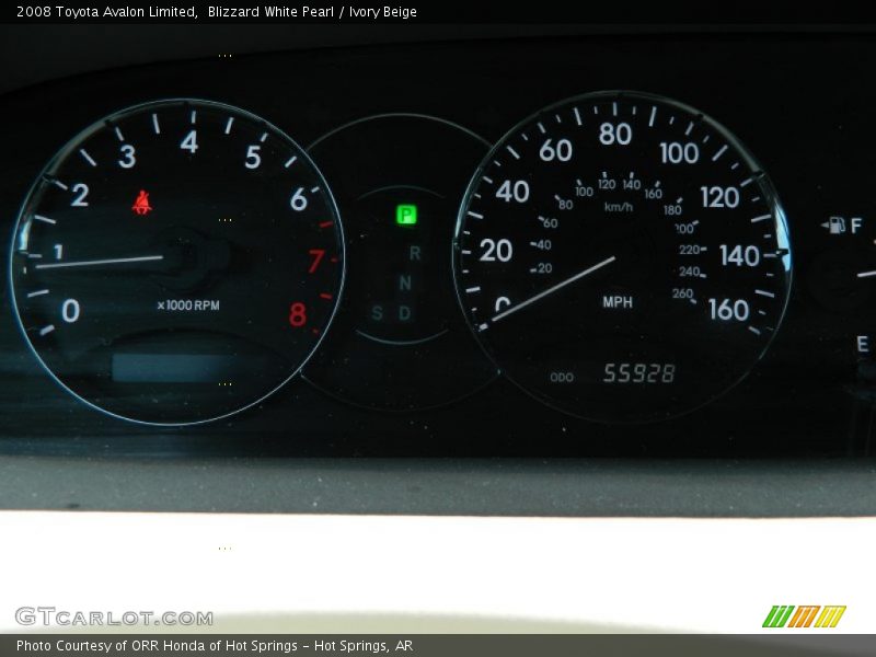 Blizzard White Pearl / Ivory Beige 2008 Toyota Avalon Limited