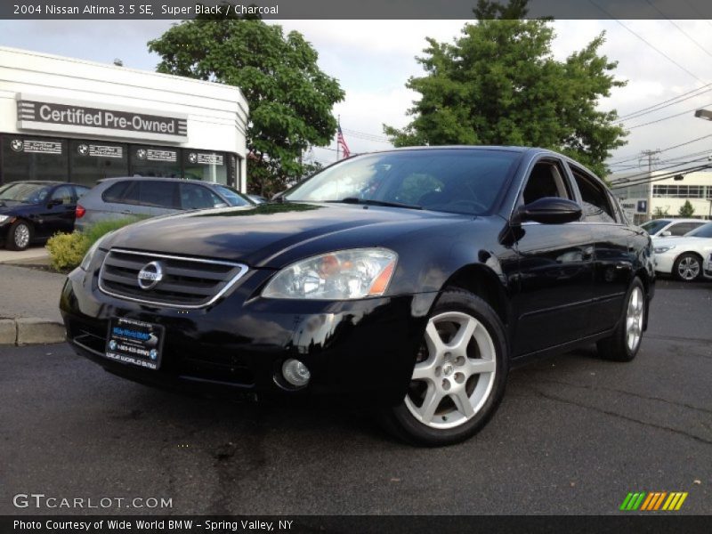 Super Black / Charcoal 2004 Nissan Altima 3.5 SE