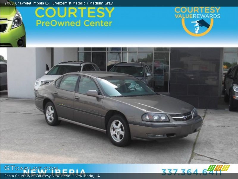 Bronzemist Metallic / Medium Gray 2003 Chevrolet Impala LS