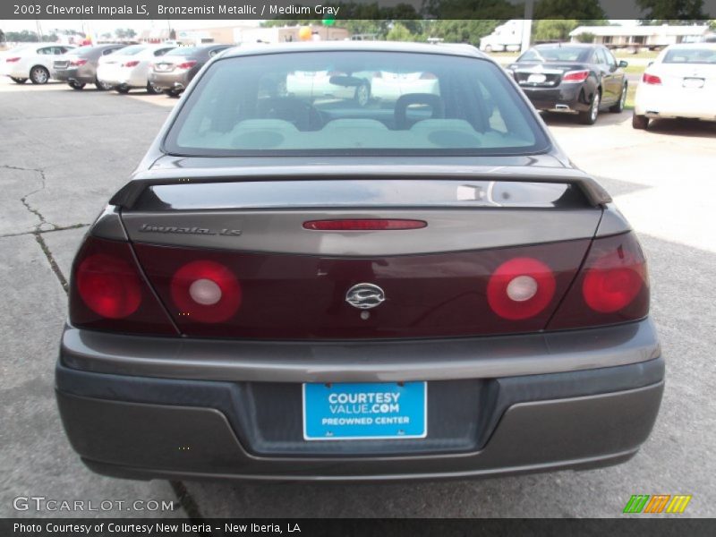 Bronzemist Metallic / Medium Gray 2003 Chevrolet Impala LS