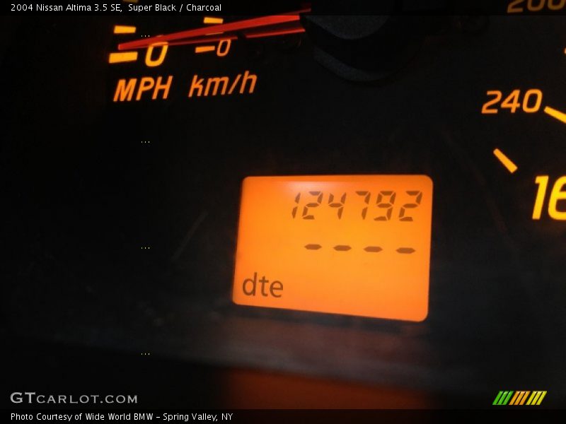 Super Black / Charcoal 2004 Nissan Altima 3.5 SE