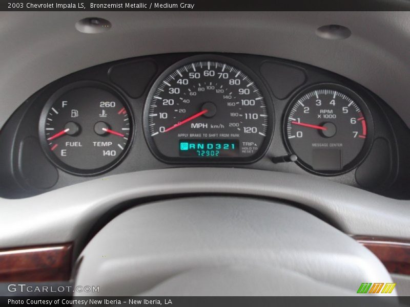 Bronzemist Metallic / Medium Gray 2003 Chevrolet Impala LS
