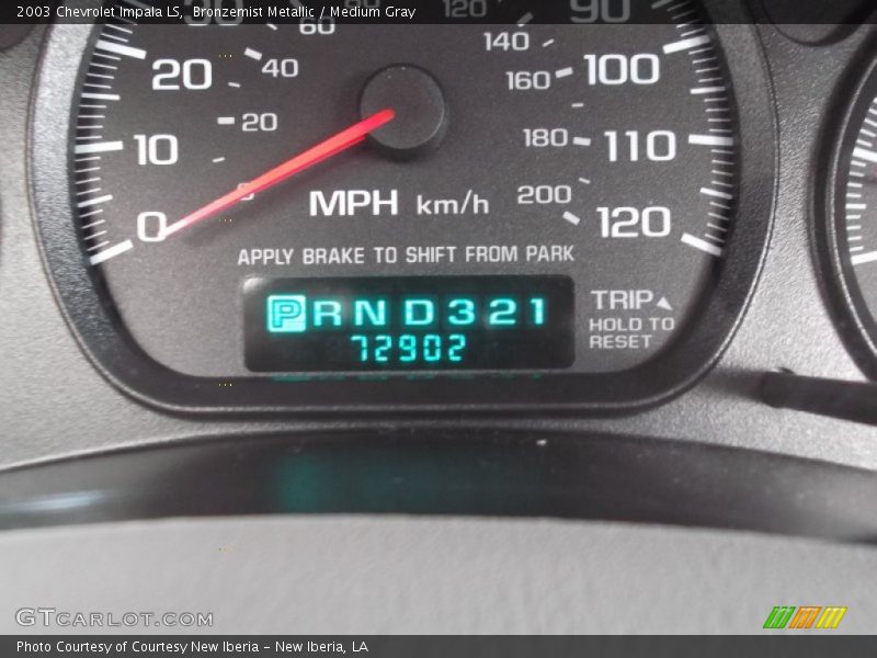 Bronzemist Metallic / Medium Gray 2003 Chevrolet Impala LS