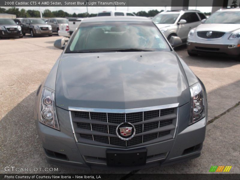 Sunset Blue / Light Titanium/Ebony 2008 Cadillac CTS 4 AWD Sedan