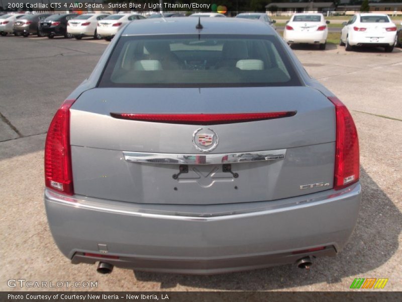 Sunset Blue / Light Titanium/Ebony 2008 Cadillac CTS 4 AWD Sedan