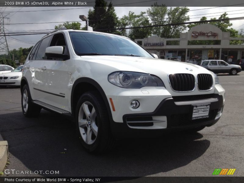 Alpine White / Black 2009 BMW X5 xDrive30i