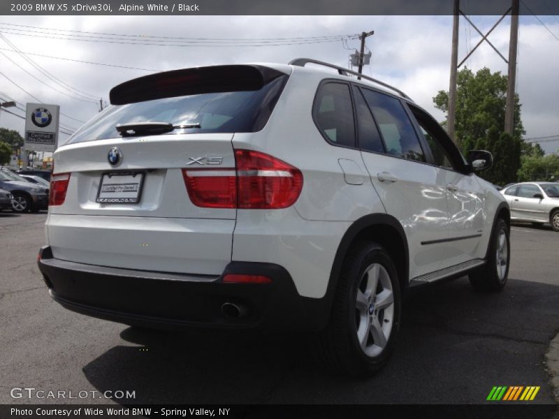Alpine White / Black 2009 BMW X5 xDrive30i