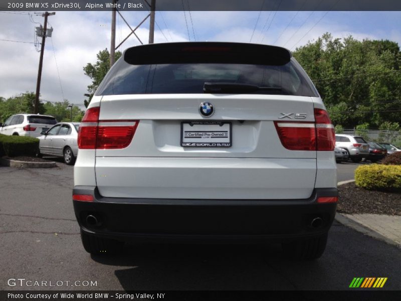 Alpine White / Black 2009 BMW X5 xDrive30i